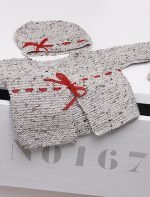 Bonnet à passants 104-03 catalogue tricot les tous petits Plassard