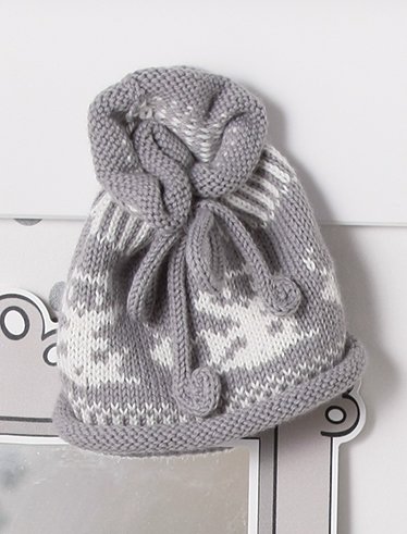 Snood-bonnet jacquard 104-23 catalogue tricot les tous petits Plassard