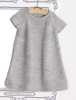 Robe trapèze 104-44 catalogue tricot les tous petits Plassard