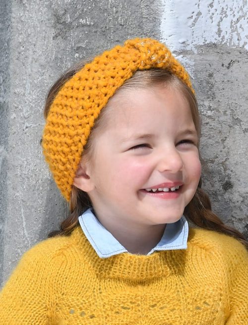 Headband au point de riz 145-06 catalogue tricot les Enfants Intemporel Plassard