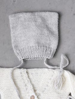 Bonnet de naissance 146-02 catalogue tricot Layette Nouveautés de Plassard