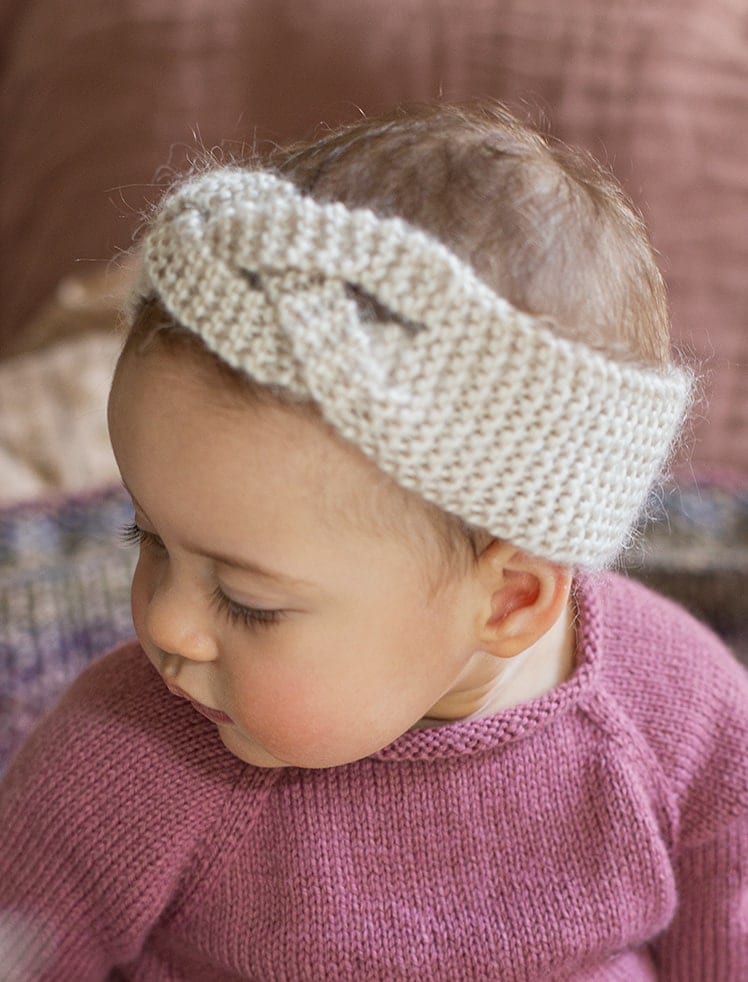 Headband à tricoter Crinum - Kit tricot Tricotez-moi